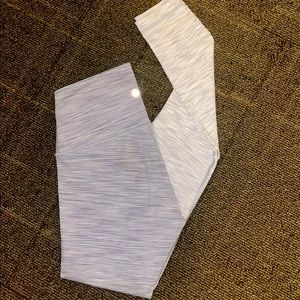 Lululemon White/Grey Leggings